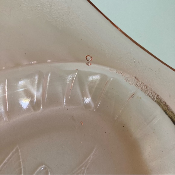 Vtg Pink Depression Glass Jeanette Adam Serving - Picture 9 of 10
